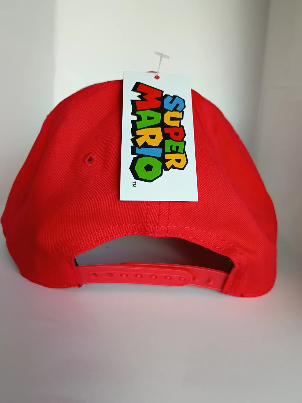 Bioworld Super Mario Red Baseball Cap with White